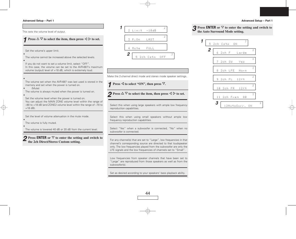 Denon AVR-687 User Manual | Page 47 / 64
