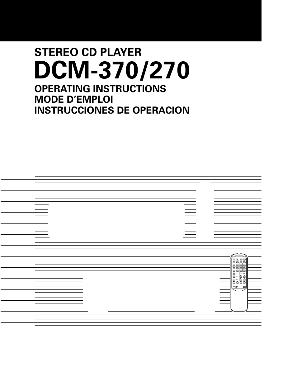 Denon DCM-370 User Manual | 38 pages