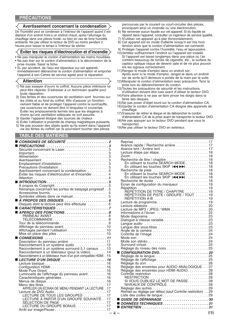 Denon DVD-1930CI User Manual | Page 34 / 92