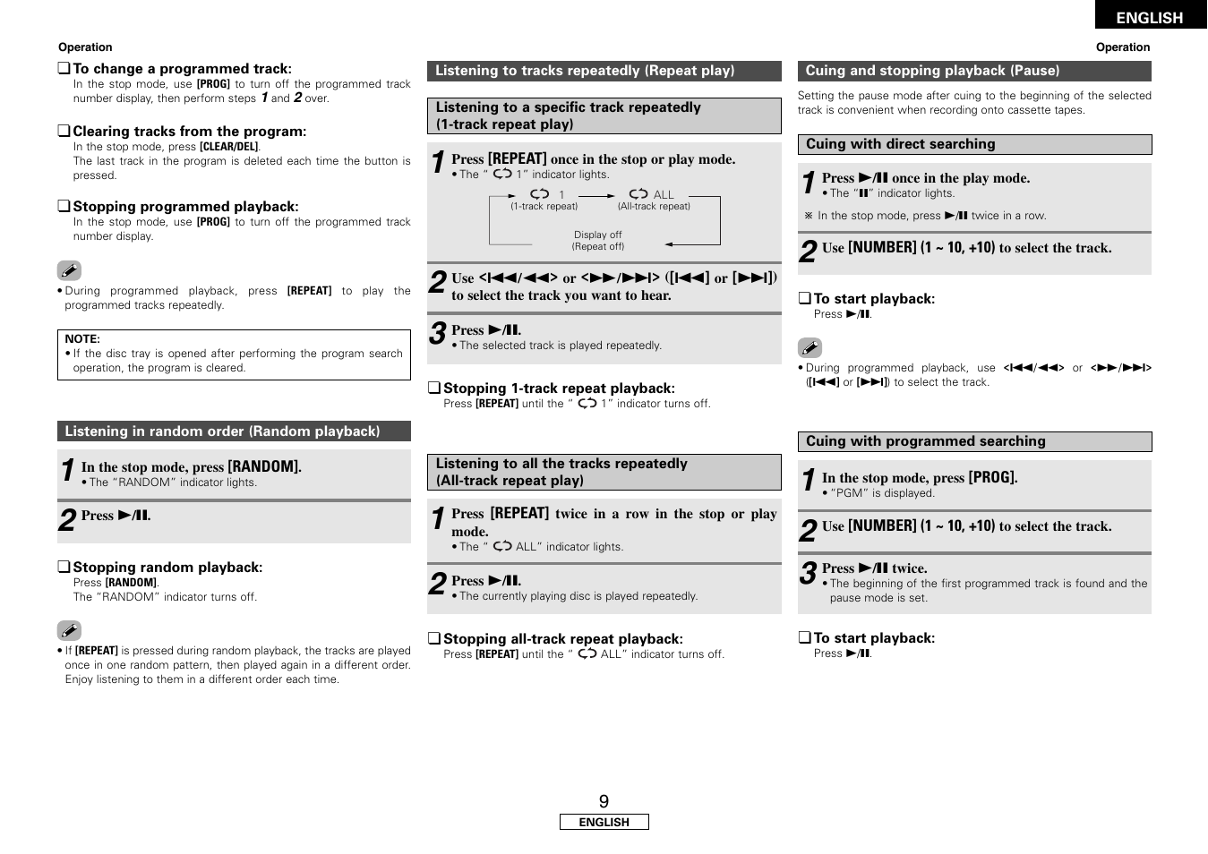 Denon DCD-F102 User Manual | Page 13 / 21