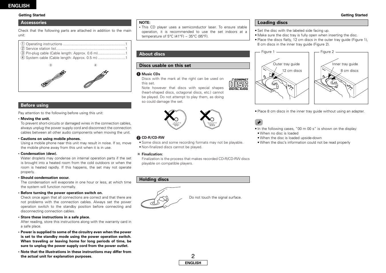 Denon DCD-F102 User Manual | Page 6 / 21