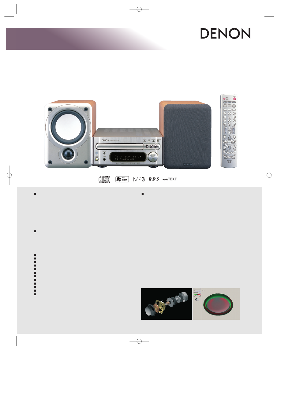 Denon D-M33 User Manual | 2 pages