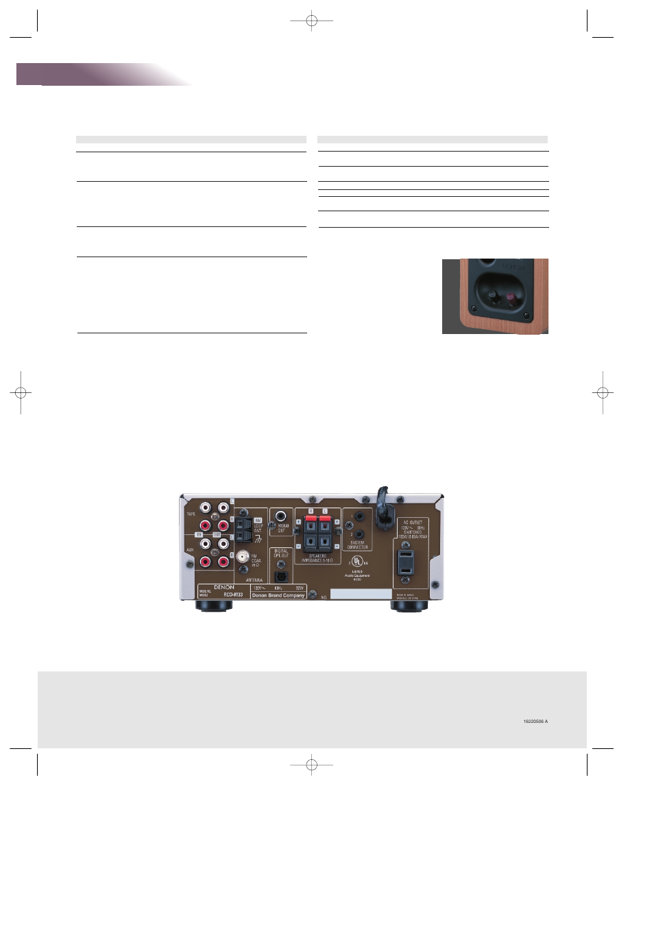 D-m33 | Denon D-M33 User Manual | Page 2 / 2