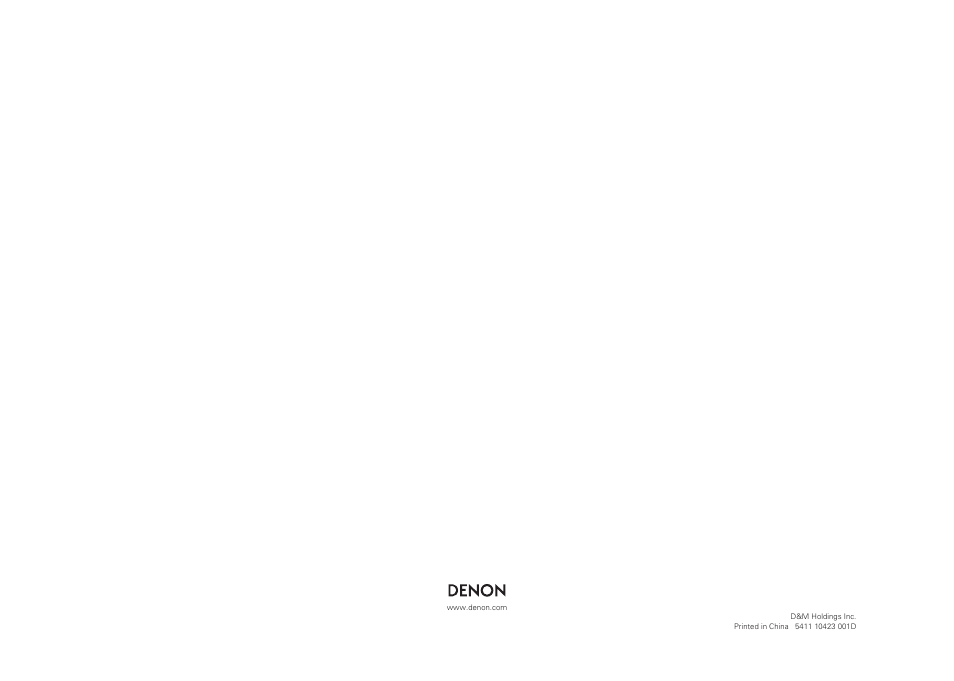 Denon AVR-2311CI User Manual | Page 90 / 90