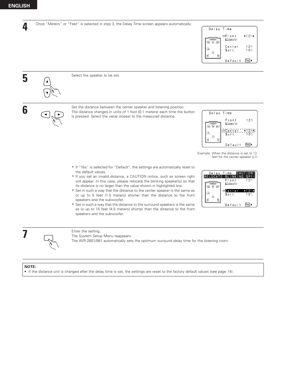 Denon AVR-2801 User Manual | Page 18 / 54