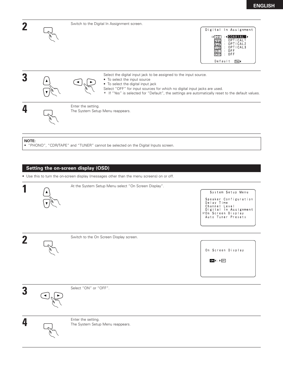 Denon AVR-2801 User Manual | Page 21 / 54
