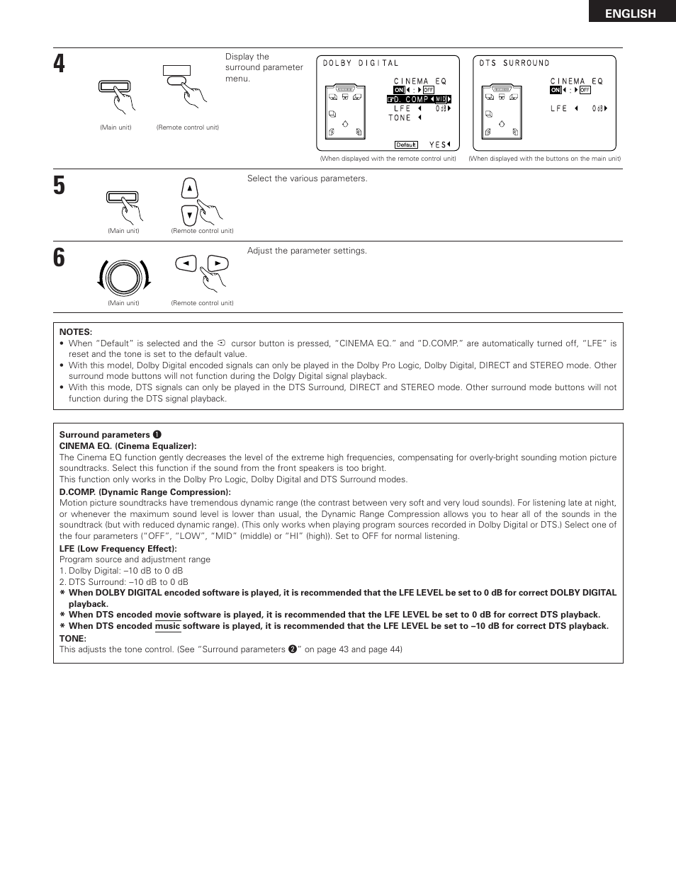 Denon AVR-2801 User Manual | Page 39 / 54