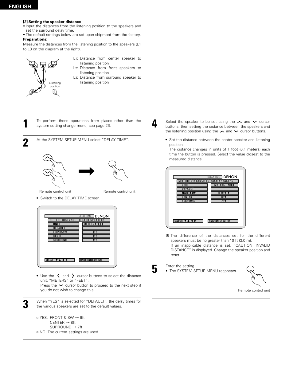 English | Denon ADV-1000 User Manual | Page 28 / 88