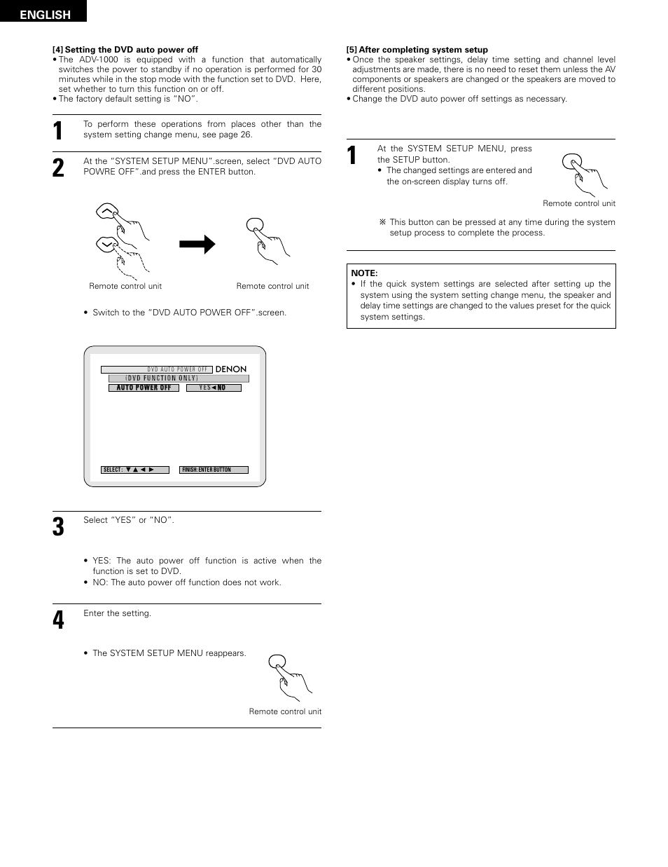 Denon ADV-1000 User Manual | Page 30 / 88