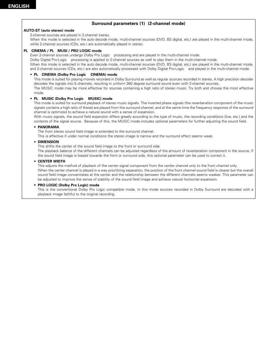 Denon ADV-1000 User Manual | Page 42 / 88