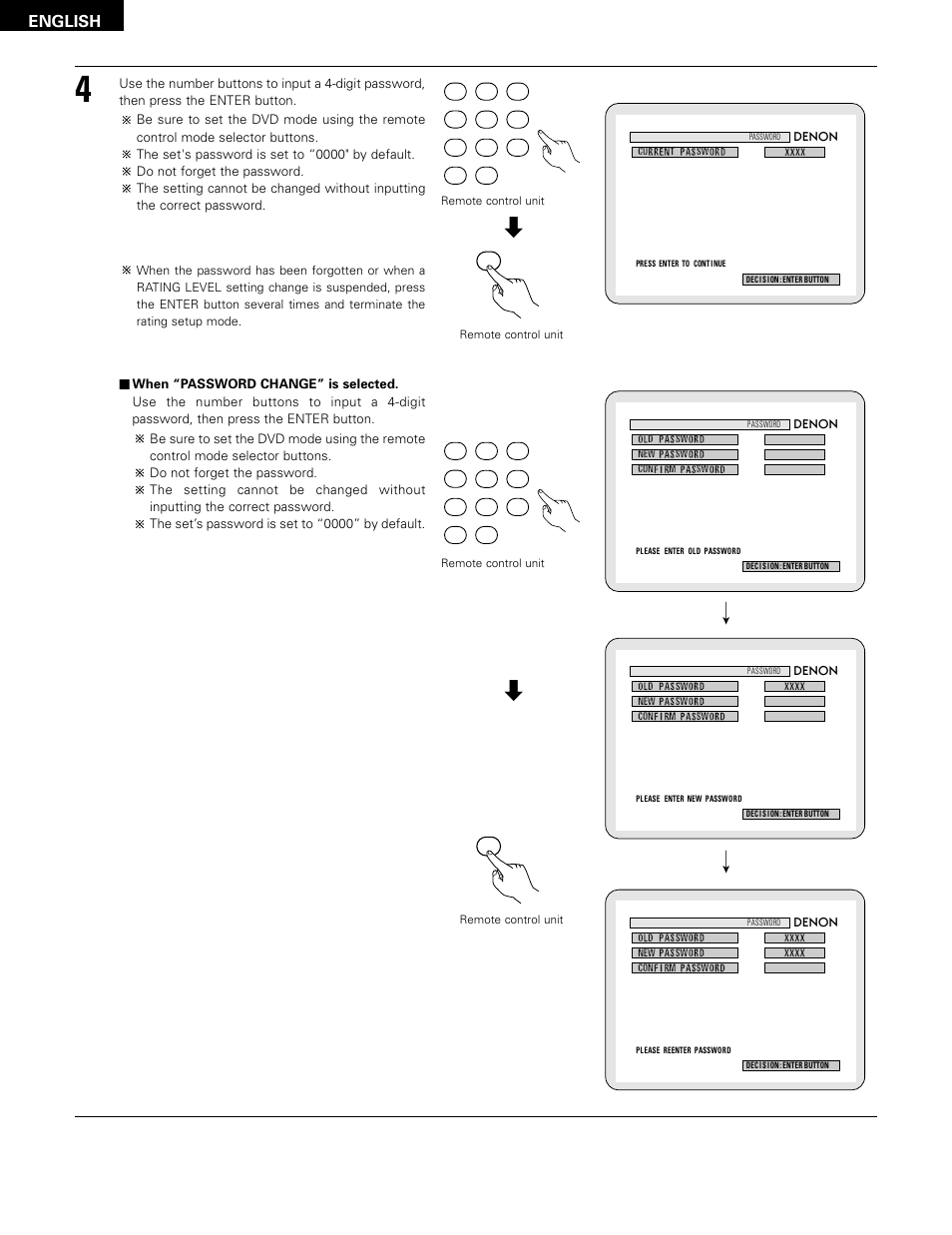 English | Denon ADV-1000 User Manual | Page 82 / 88