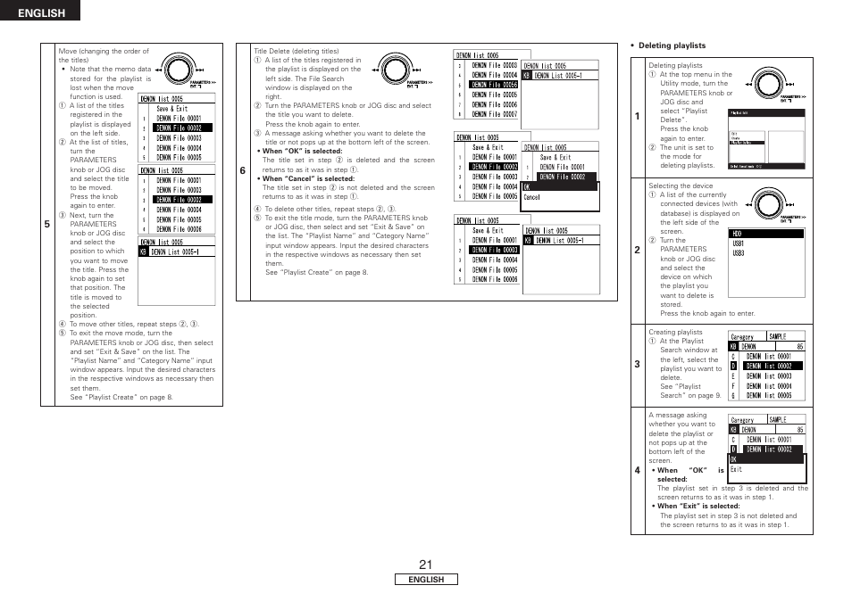 English | Denon DN-HD2500 User Manual | Page 26 / 30