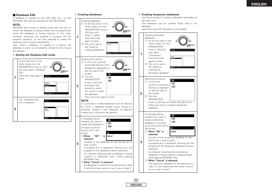 English | Denon DN-HD2500 User Manual | Page 27 / 30