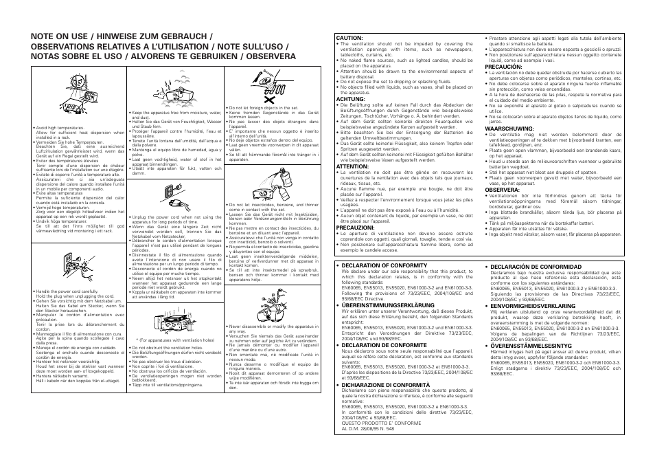 Denon DN-HD2500 User Manual | Page 4 / 30