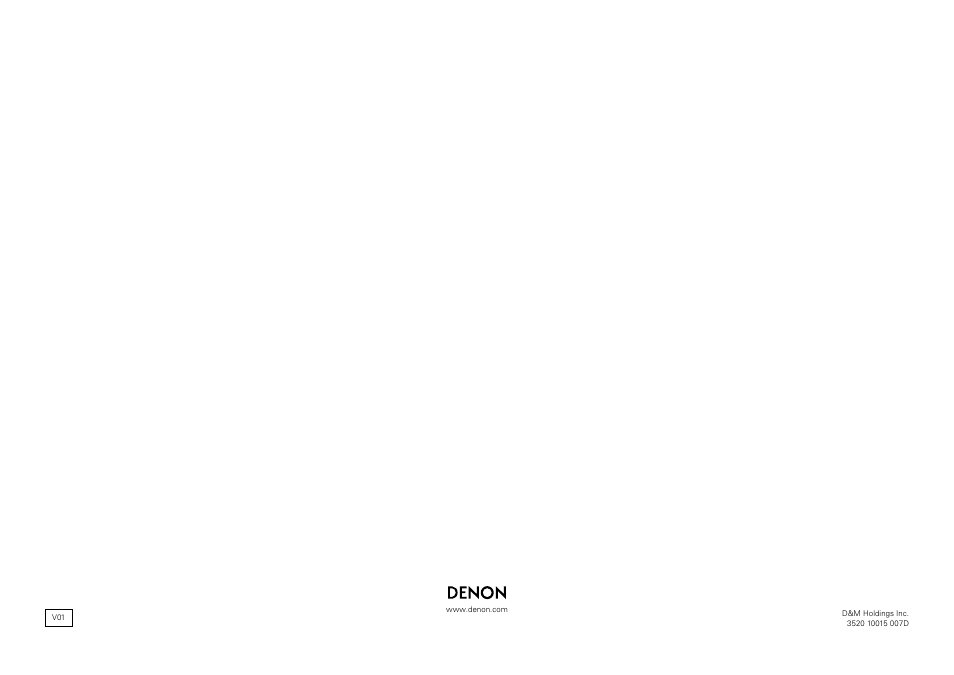 Denon AVR-1312 User Manual | Page 63 / 63