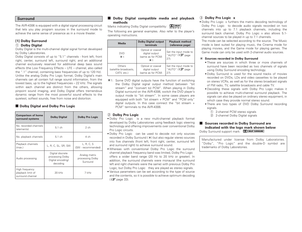 Denon AVR-4306 User Manual | Page 100 / 146