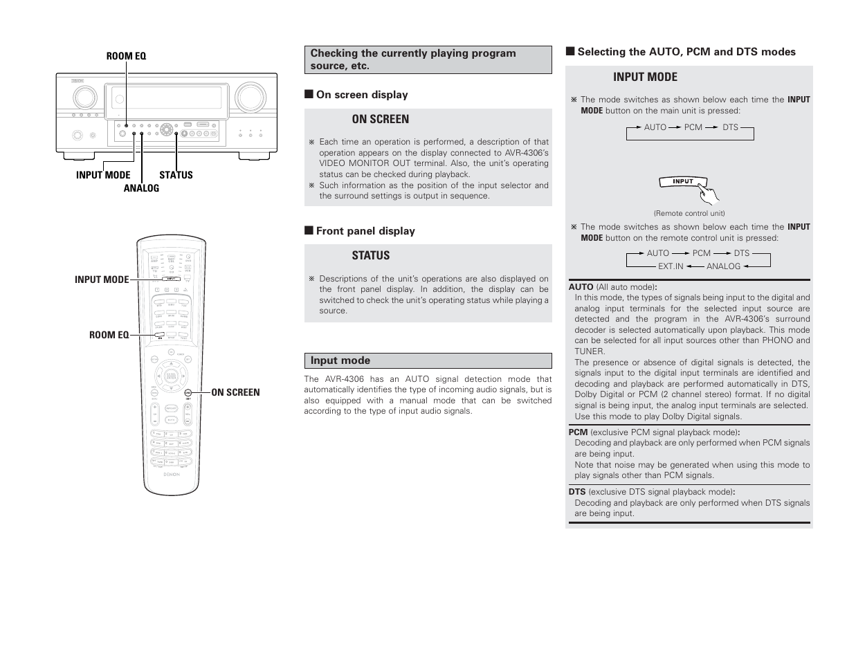 Denon AVR-4306 User Manual | Page 32 / 146