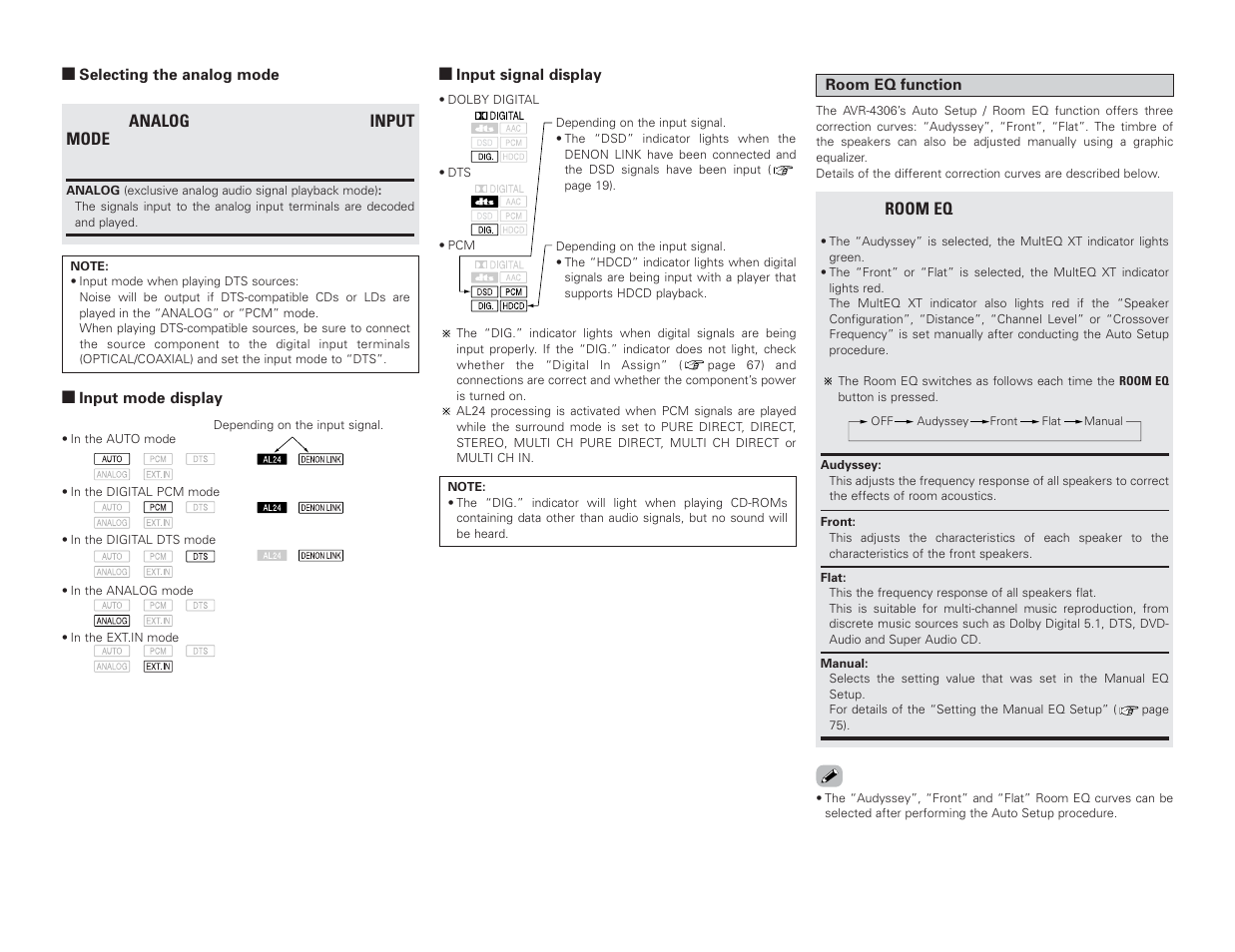 Denon AVR-4306 User Manual | Page 33 / 146