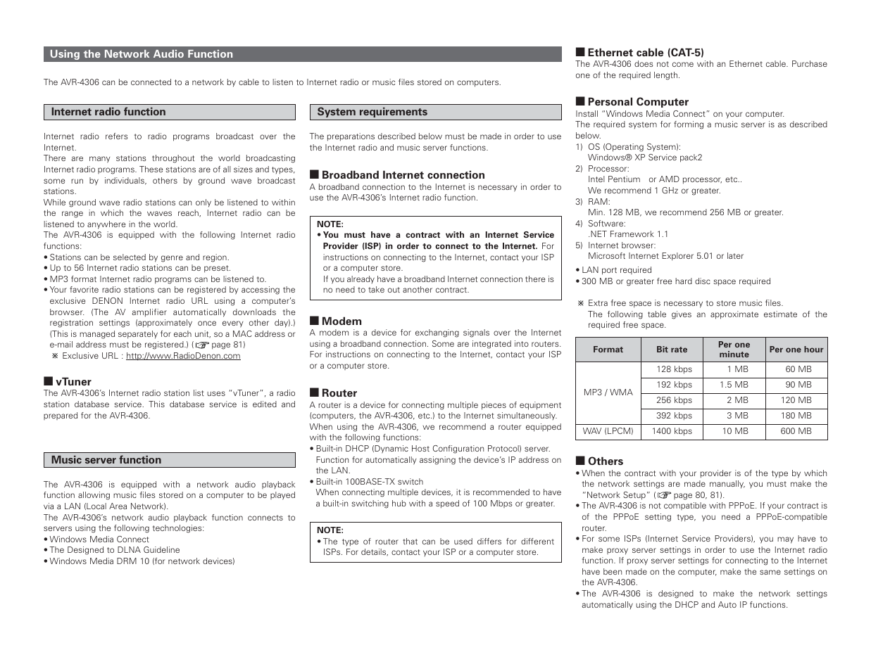 Denon AVR-4306 User Manual | Page 51 / 146