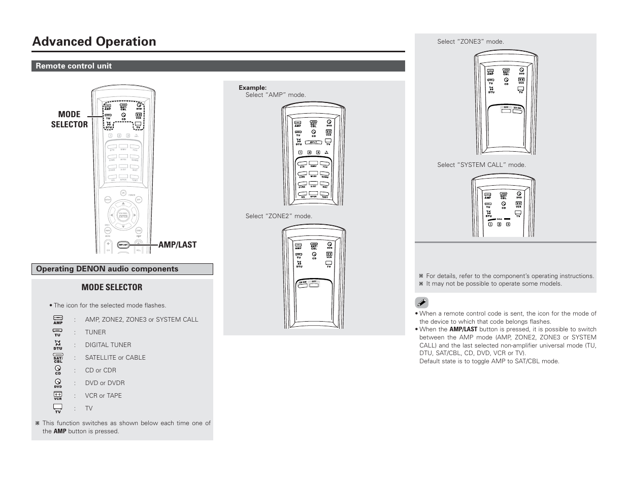 Advanced operation | Denon AVR-4306 User Manual | Page 56 / 146