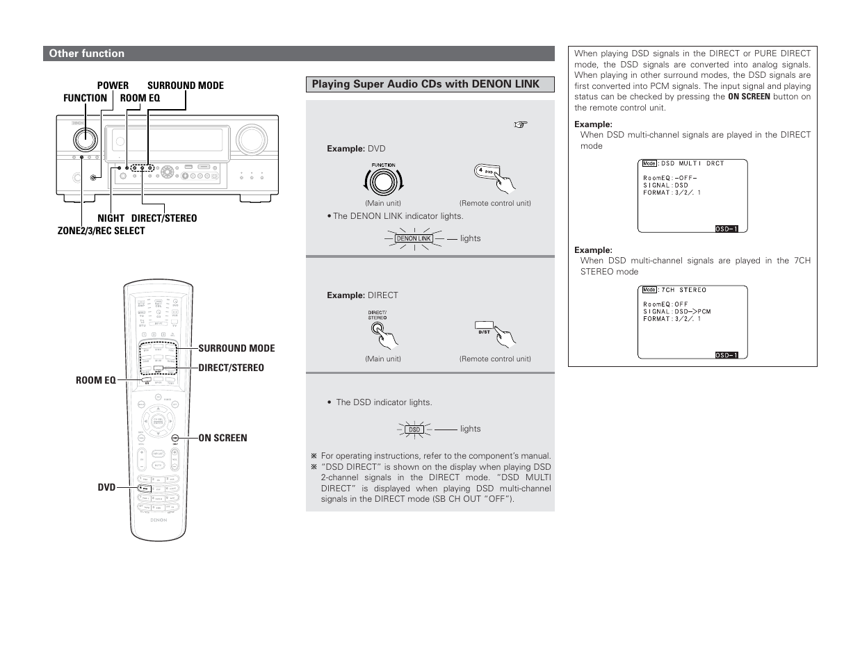 Denon AVR-4306 User Manual | Page 68 / 146