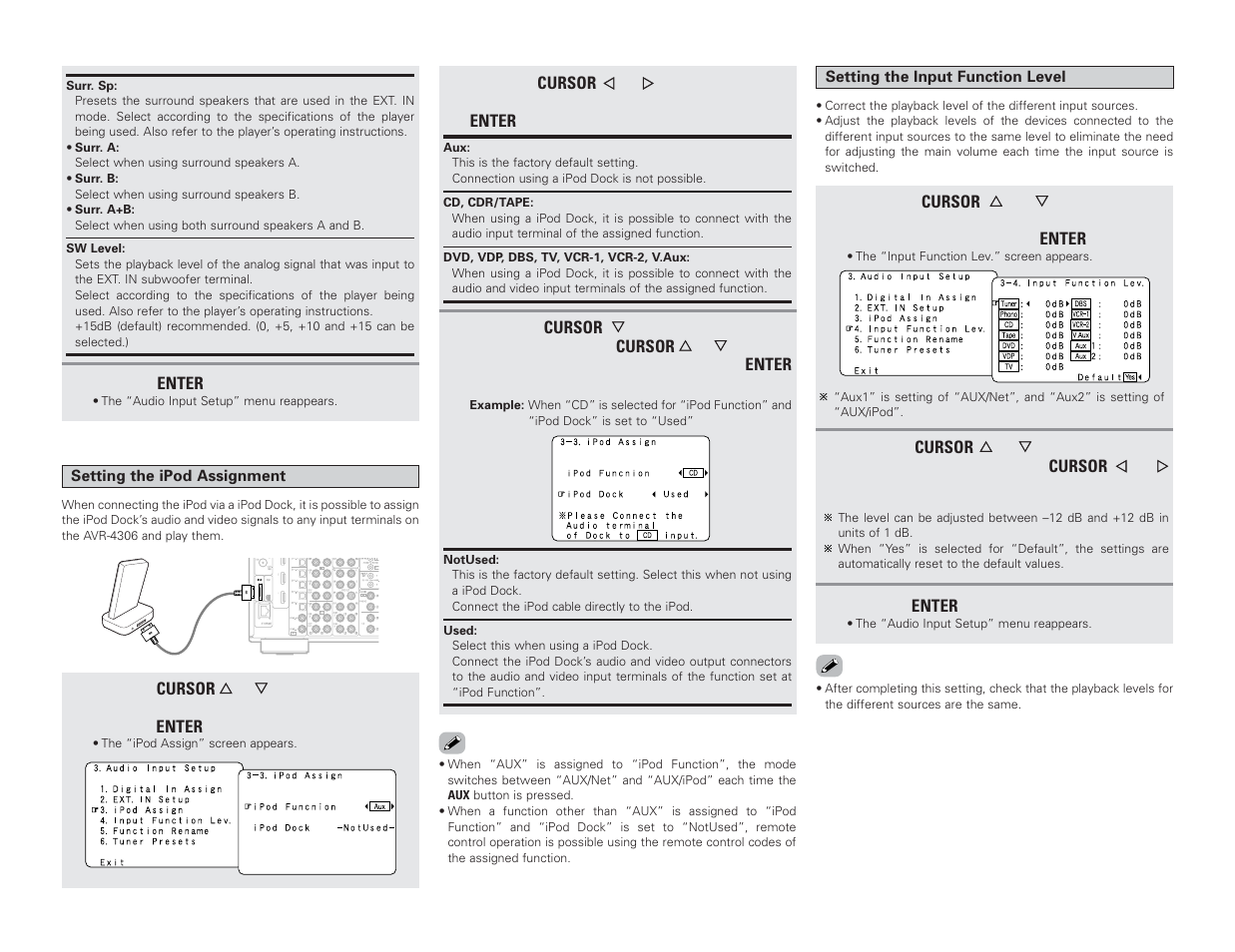 Denon AVR-4306 User Manual | Page 73 / 146