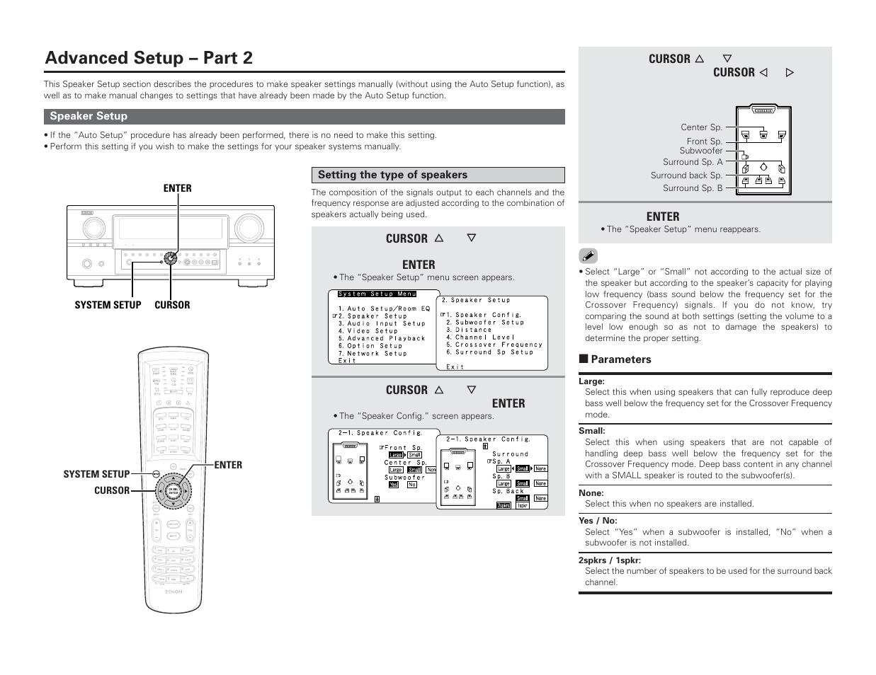 Advanced setup – part 2 | Denon AVR-4306 User Manual | Page 87 / 146