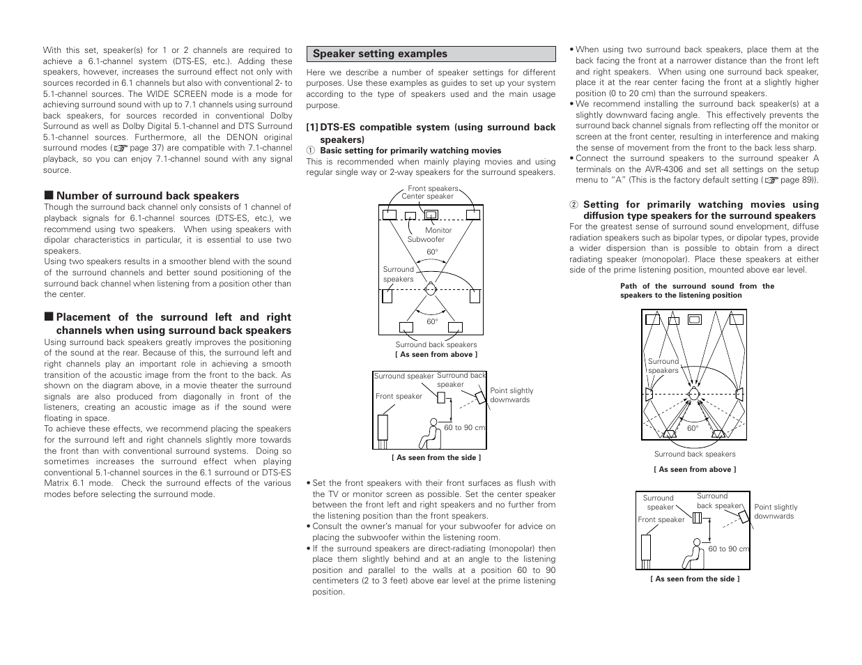 Denon AVR-4306 User Manual | Page 98 / 146