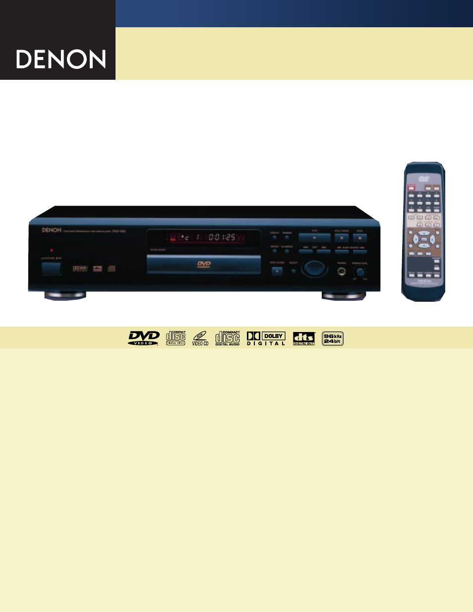 Denon DVD-1500 User Manual | 2 pages