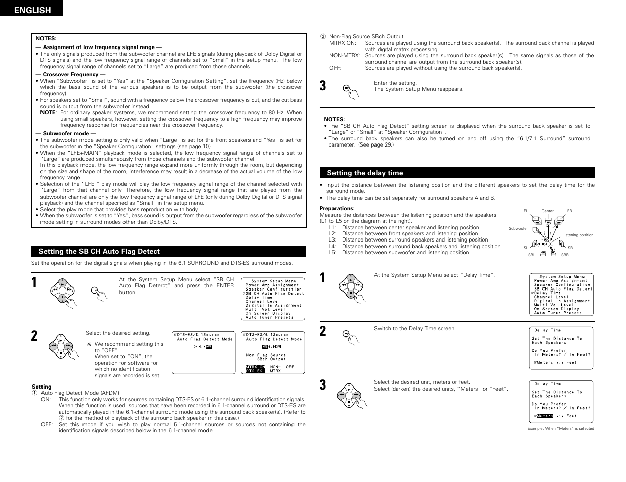 English | Denon AVR-3802 User Manual | Page 12 / 82