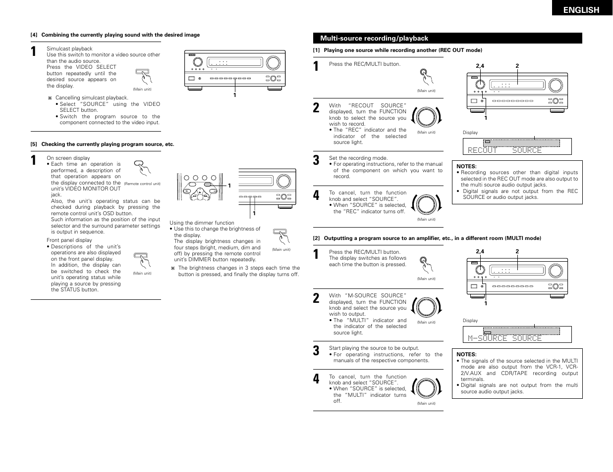 Band mode tuning, English | Denon AVR-3802 User Manual | Page 25 / 82