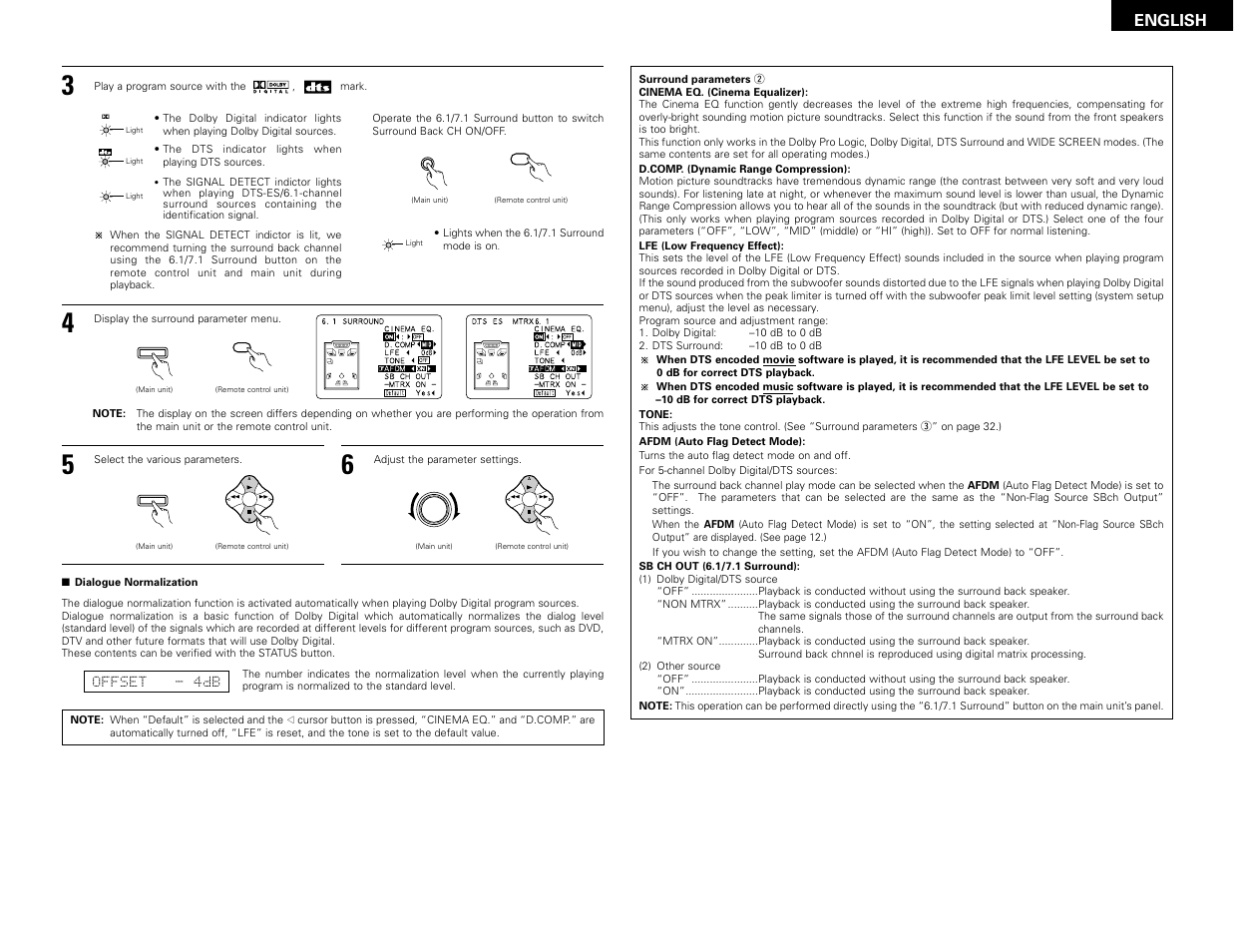 English | Denon AVR-3802 User Manual | Page 29 / 82