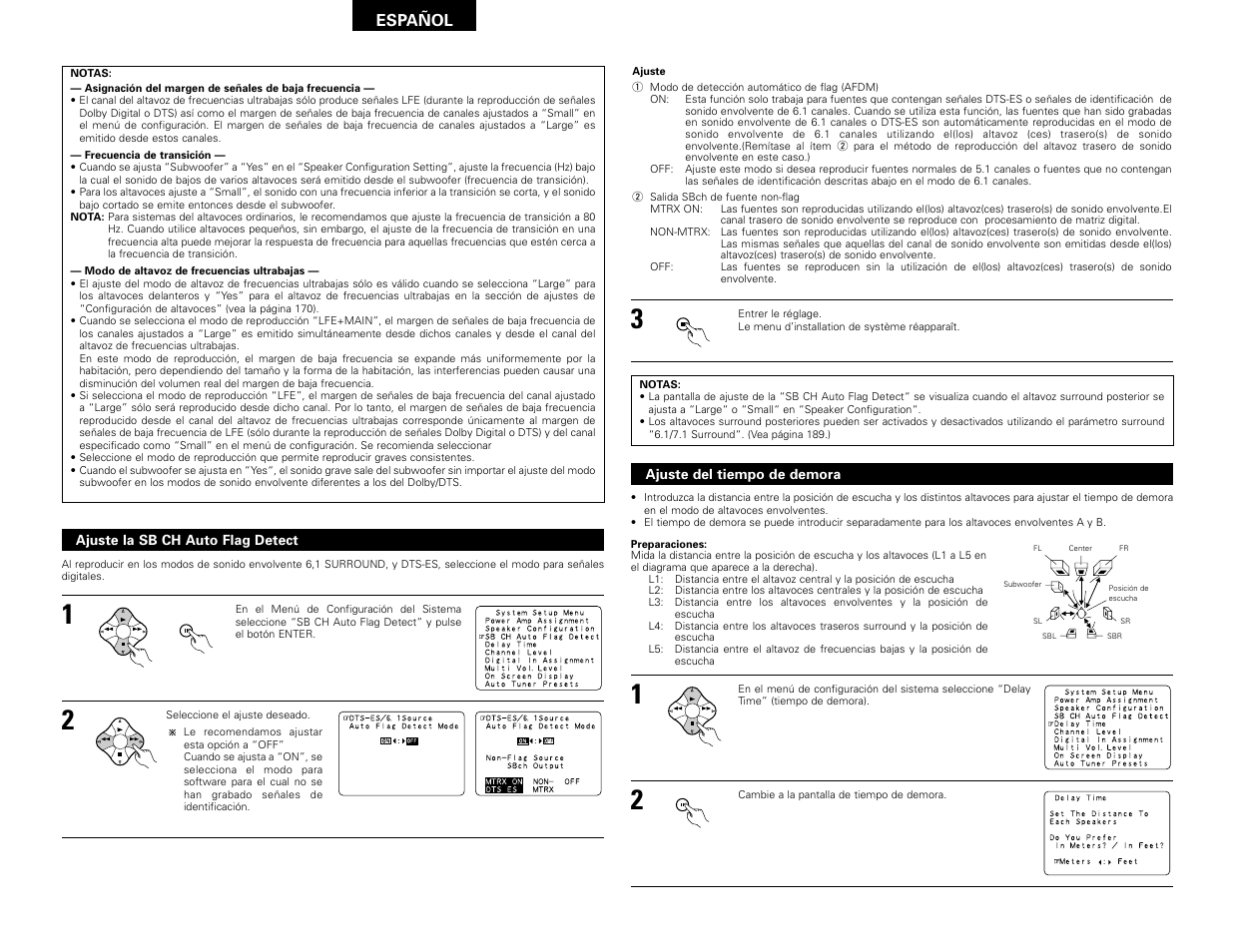 Español | Denon AVR-3802 User Manual | Page 52 / 82