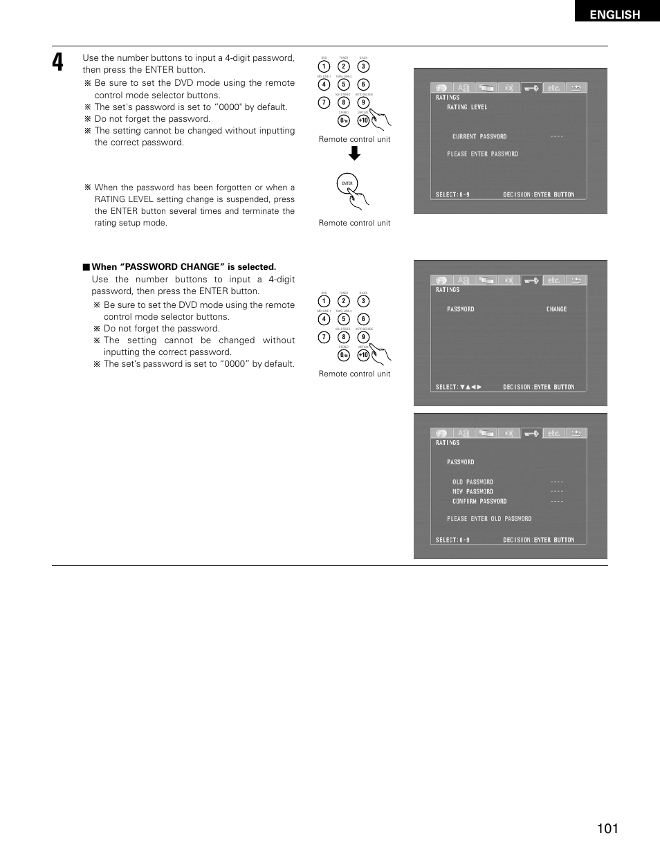 English | Denon ADV-M71 User Manual | Page 101 / 112