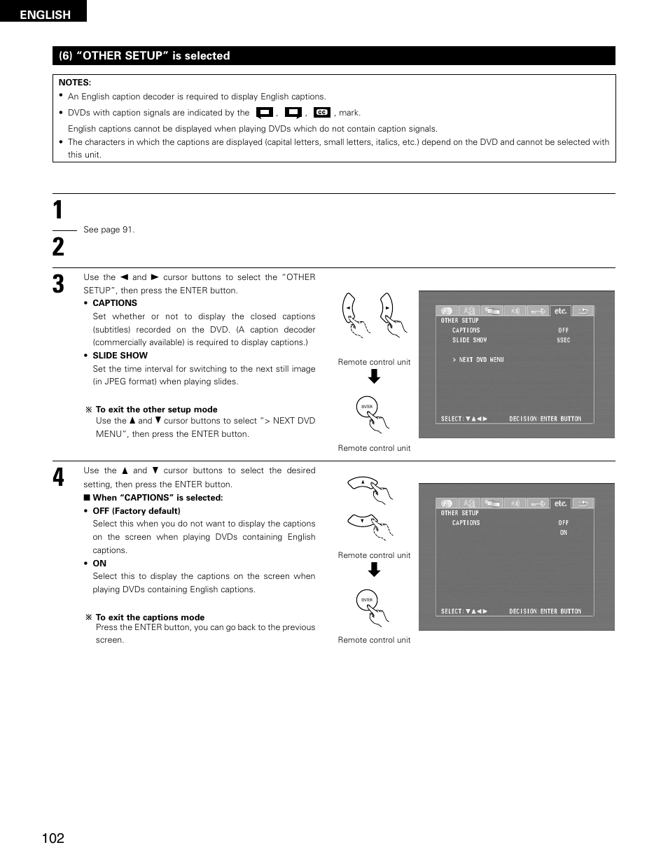 Denon ADV-M71 User Manual | Page 102 / 112