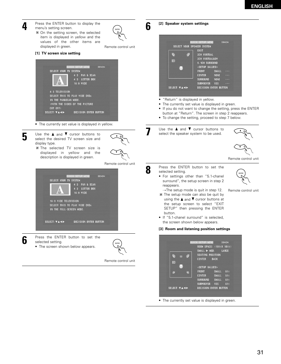 Denon ADV-M71 User Manual | Page 31 / 112