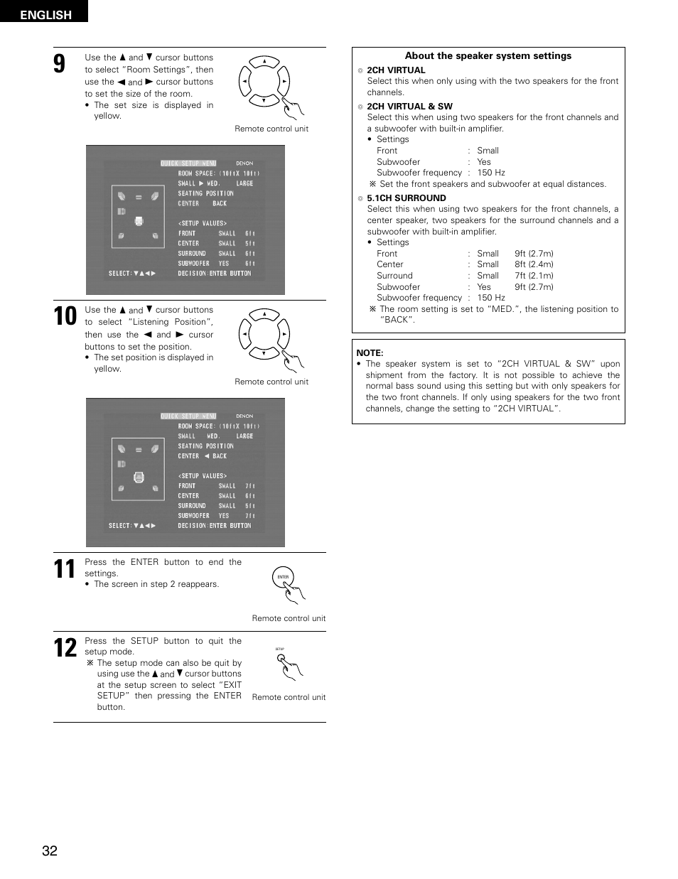 Denon ADV-M71 User Manual | Page 32 / 112