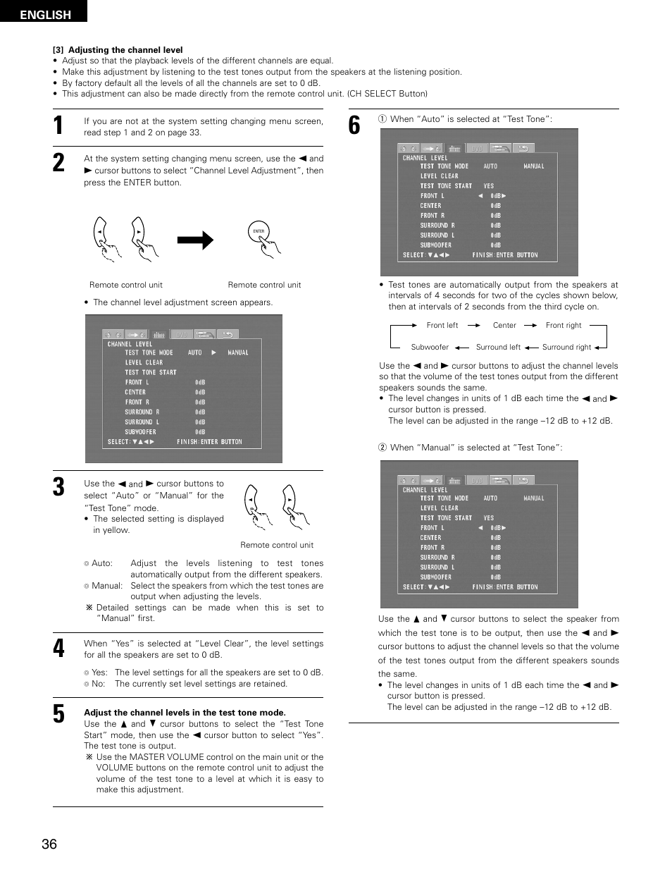 Denon ADV-M71 User Manual | Page 36 / 112