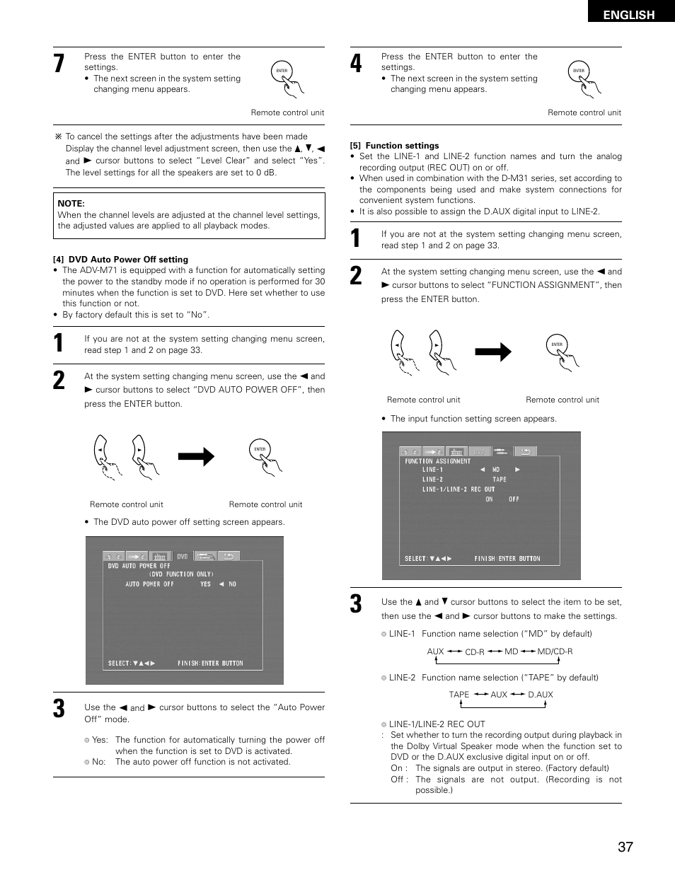 Denon ADV-M71 User Manual | Page 37 / 112