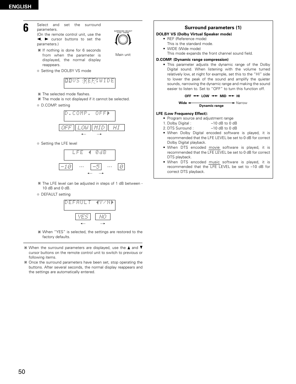 Denon ADV-M71 User Manual | Page 50 / 112