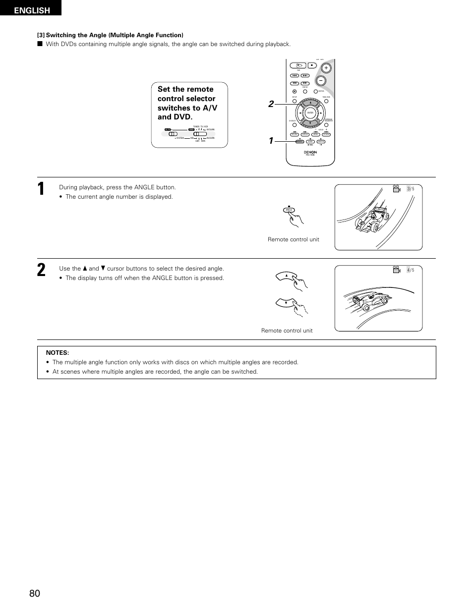 English | Denon ADV-M71 User Manual | Page 80 / 112