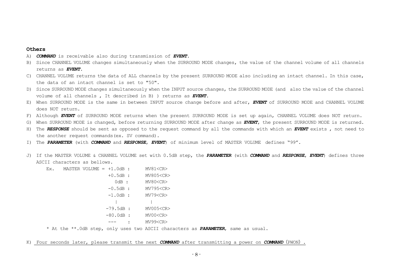 Denon AVR-3808 User Manual | Page 8 / 44