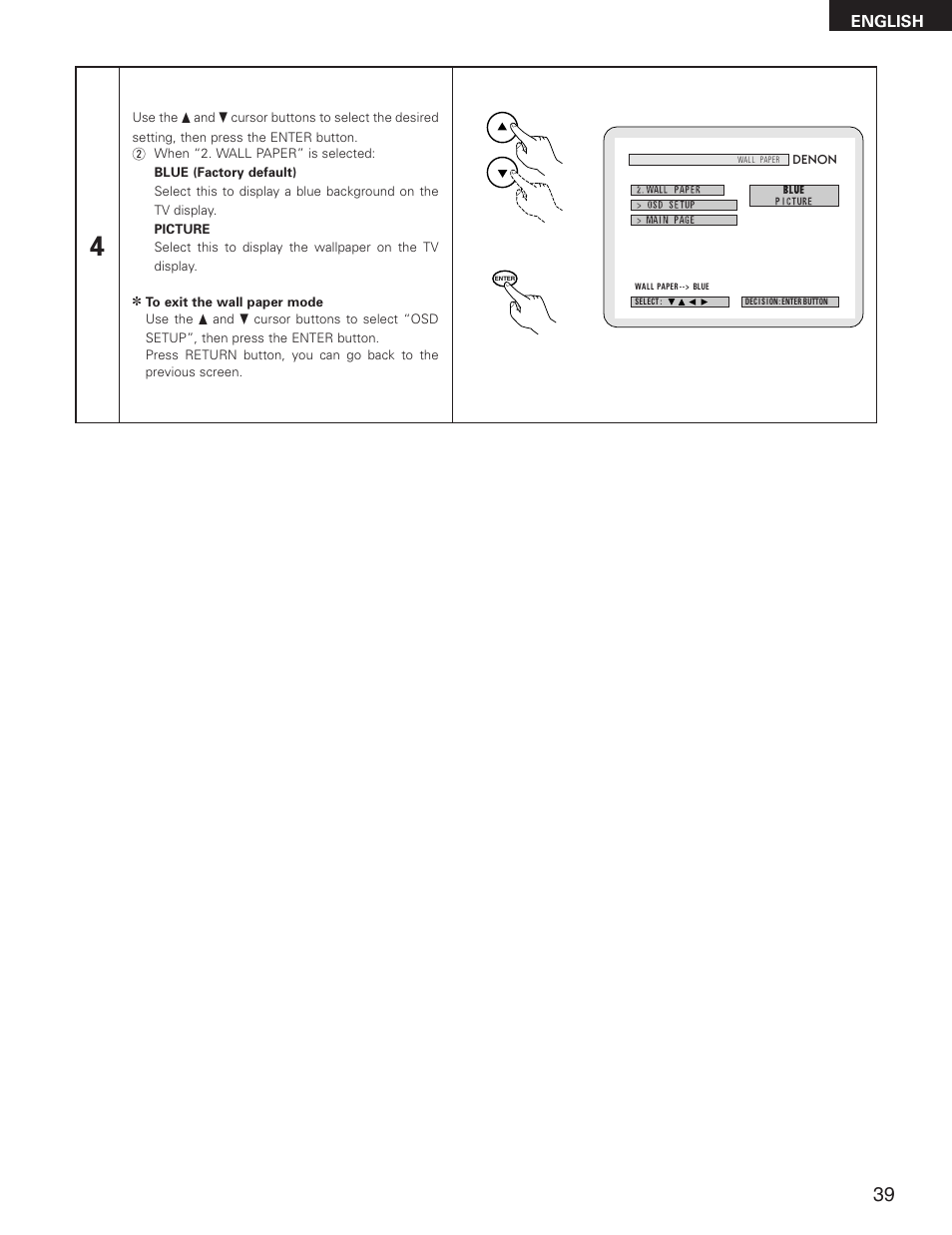 English | Denon DVD-2800II User Manual | Page 39 / 94