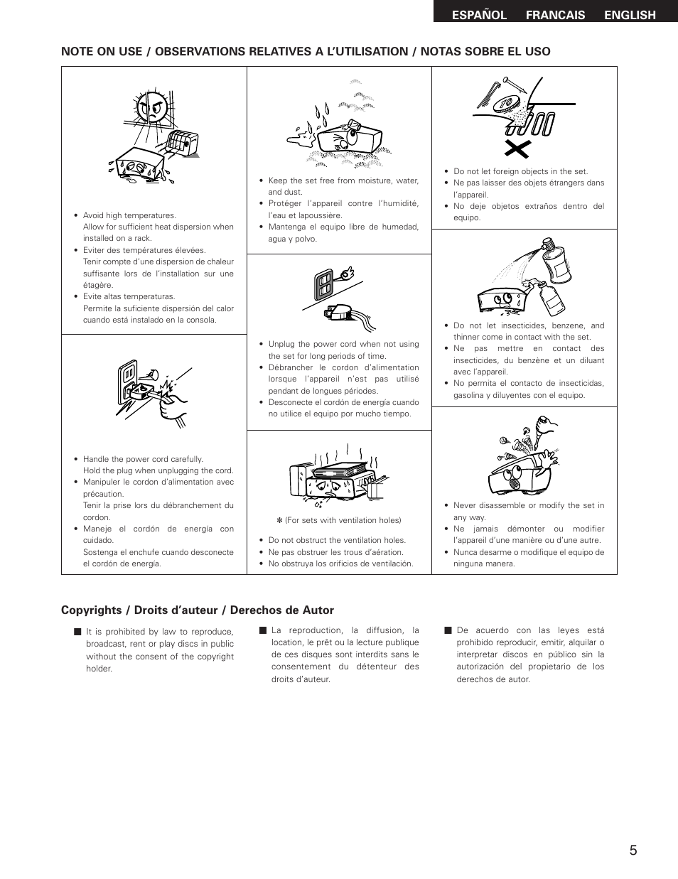 Denon DVD-2800II User Manual | Page 5 / 94