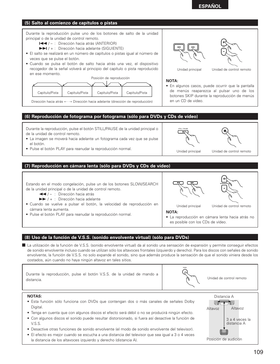 Español | Denon DVD-2800II User Manual | Page 65 / 94