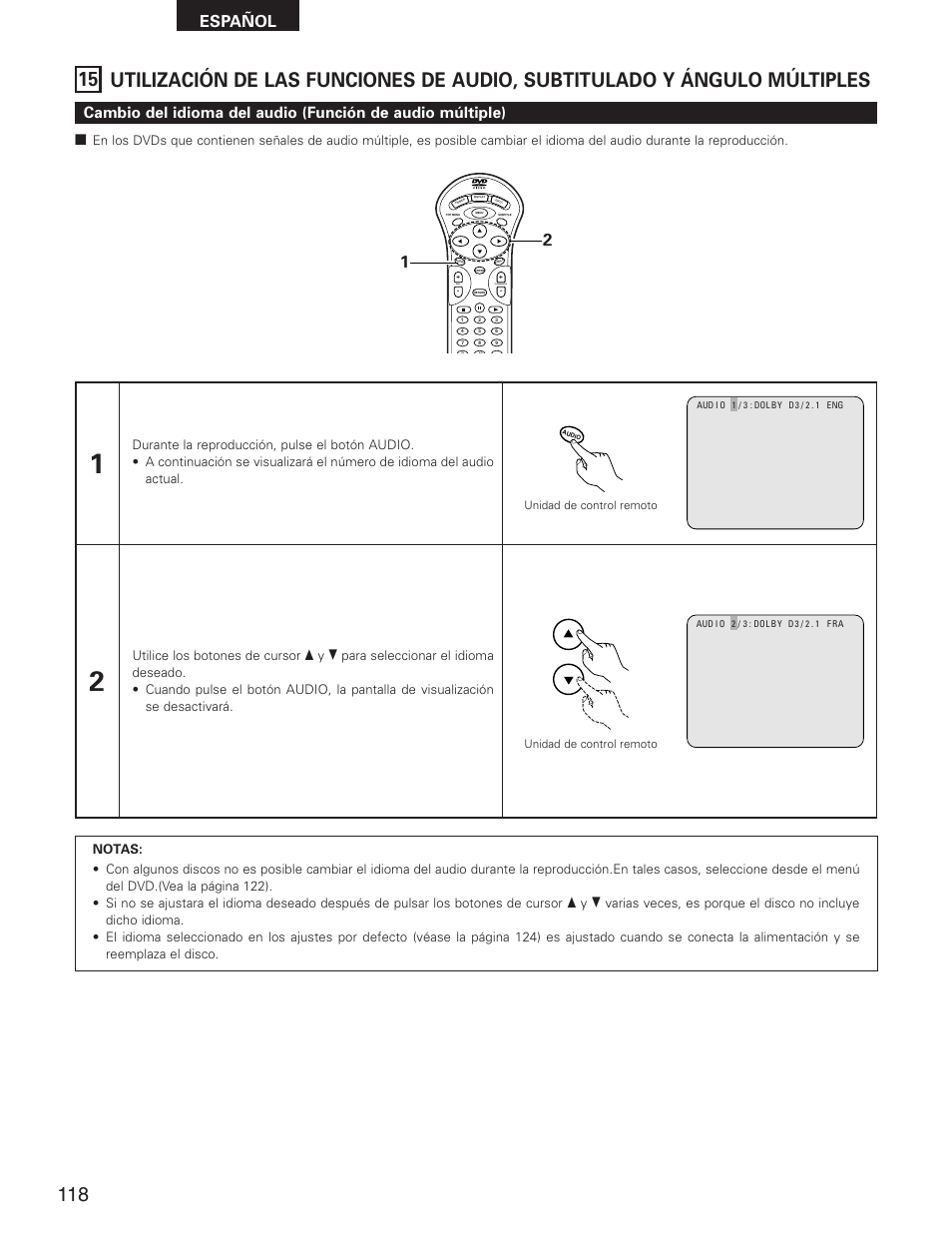 Español, Skip, Slow/search | Denon DVD-2800II User Manual | Page 74 / 94