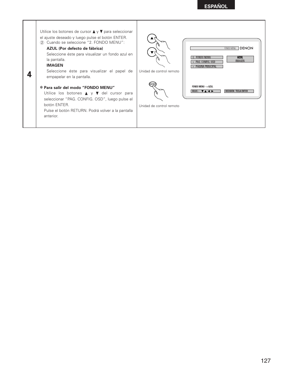 Español | Denon DVD-2800II User Manual | Page 83 / 94