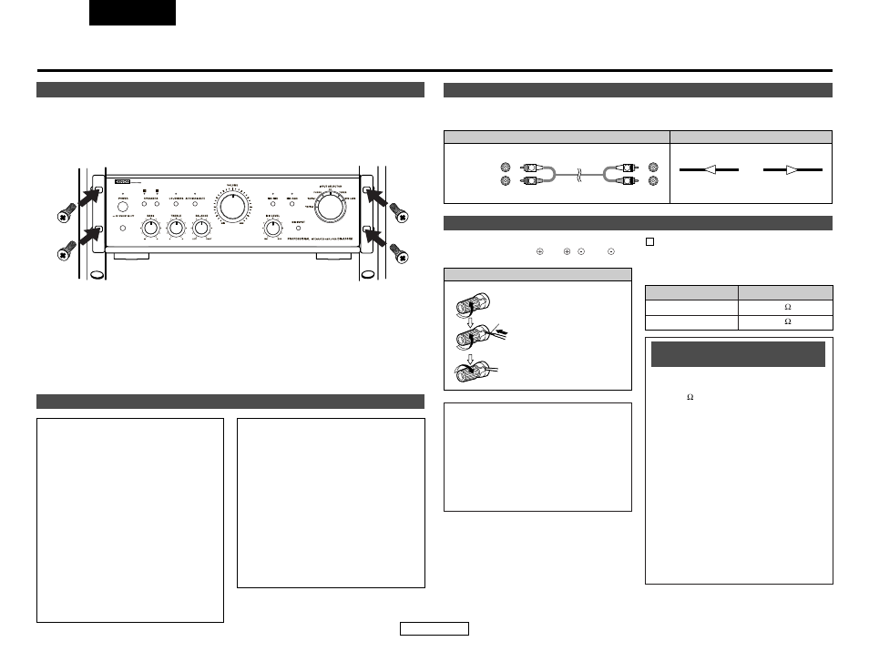 Connexions | Denon DN-A300M User Manual | Page 14 / 25