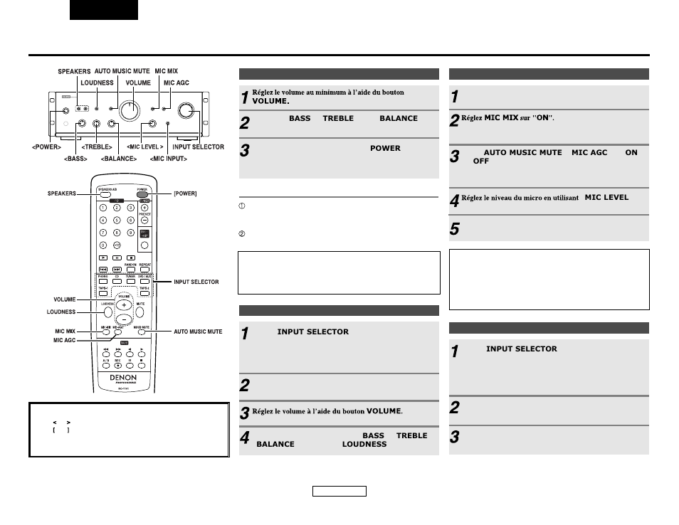 Fonctionnement | Denon DN-A300M User Manual | Page 16 / 25