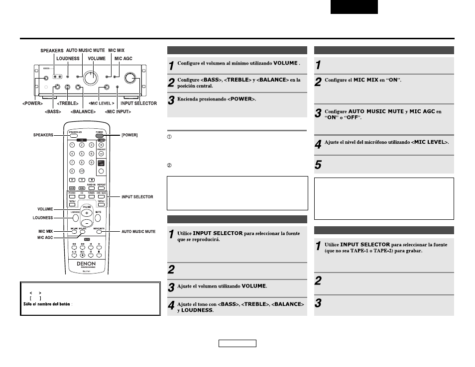 Operacion | Denon DN-A300M User Manual | Page 23 / 25